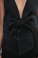 RHINESTONE BOW DRESS