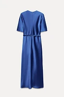 SATIN EFFECT MIDI DRESS ZW COLLECTION