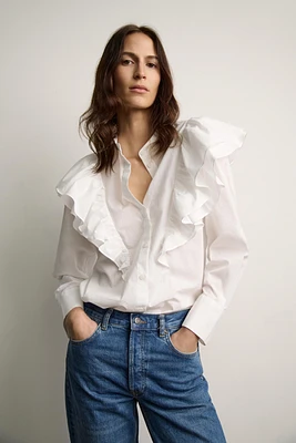 RUFFLED BLOUSE ZW COLLECTION