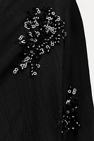 EMBROIDERED SEQUIN DRESS ZW COLLECTION