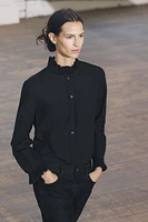 PLEATED RUFFLES SHIRT ZW COLLECTION