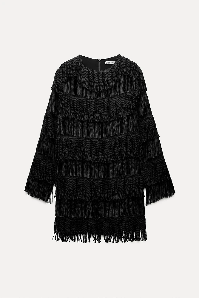 FRINGE MINI DRESS ZW COLLECTION