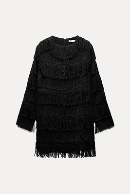 FRINGE MINI DRESS ZW COLLECTION