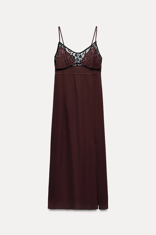 LACE SLIP DRESS ZW COLLECTION