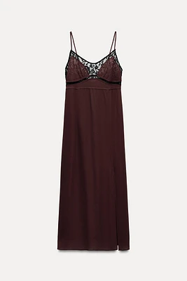 LACE SLIP DRESS ZW COLLECTION