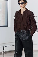 MAXI FRINGE SHIRT ZW COLLECTION