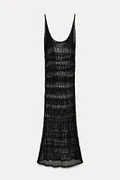 BEADED MESH DRESS