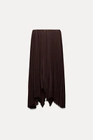 PLEATED MIDI SKIRT