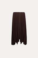 PLEATED MIDI SKIRT