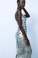 SEQUIN MIDI DRESS