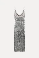 SEQUIN MIDI DRESS