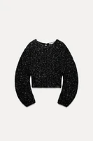 SEQUIN CROP TOP