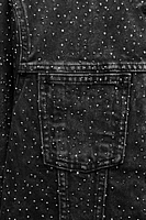 RHINESTONE DENIM JACKET ZW COLLECTION