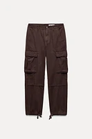 SLIM FIT CARGO PANTS ZW COLLECTION