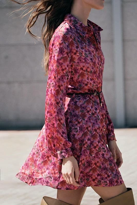 FLORAL PRINT MINI DRESS