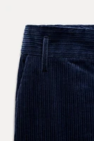 STRAIGHT LEG CORDUROY PANTS