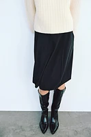 TWISTED BALLOON MIDI SKIRT