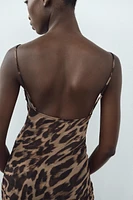 ANIMAL PRINT LINGERIE-STYLE TOP