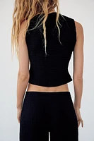 STRUCTURED VEST TOP