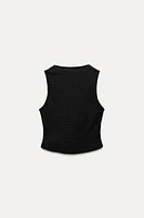 STRUCTURED VEST TOP