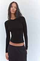 LONG SLEEVE FITTED TOP