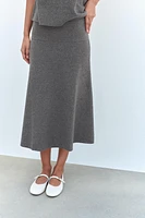 VOLUMINOUS SOFT MIDI SKIRT