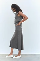 VOLUMINOUS SOFT MIDI SKIRT