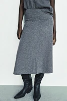 VOLUMINOUS SOFT MIDI SKIRT