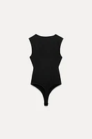 RUCHED POLYAMIDE BODYSUIT