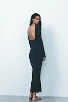 LONG OPEN BACK DRESS