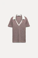 JACQUARD POLO SHIRT