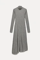 TEXTURED ASYMMETRIC DRESS