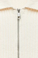 CHENILLE TOP WITH ZIPPER