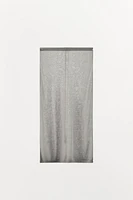 FINE KNIT SKIRT WITH METALLIC THREAD