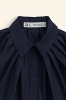 PLEATED POPLIN SHIRT LIMITED EDITION