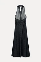 DENIM HALTER DRESS ZW COLLECTION