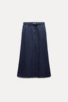 DENIM MIDI SKIRT ZW COLLECTION