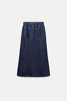 DENIM MIDI SKIRT ZW COLLECTION