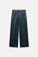 MID-RISE WIDE LEG JEANS ZW COLLECTION