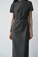 ZW COLLECTION BELTED MIDI DRESS