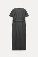 ZW COLLECTION BELTED MIDI DRESS