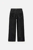 TRF DRAWSTRING DENIM PANTS