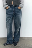 OVERSIZE TRF RELAXED JEANS WITH A HIGH WAIST