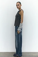 OVERSIZE TRF RELAXED JEANS WITH A HIGH WAIST