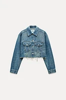 CROPPED DENIM TRF JACKET