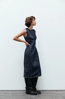 TRF DENIM MIDI DRESS