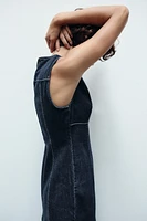 TRF DENIM MIDI DRESS