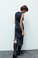 TRF DENIM MIDI DRESS