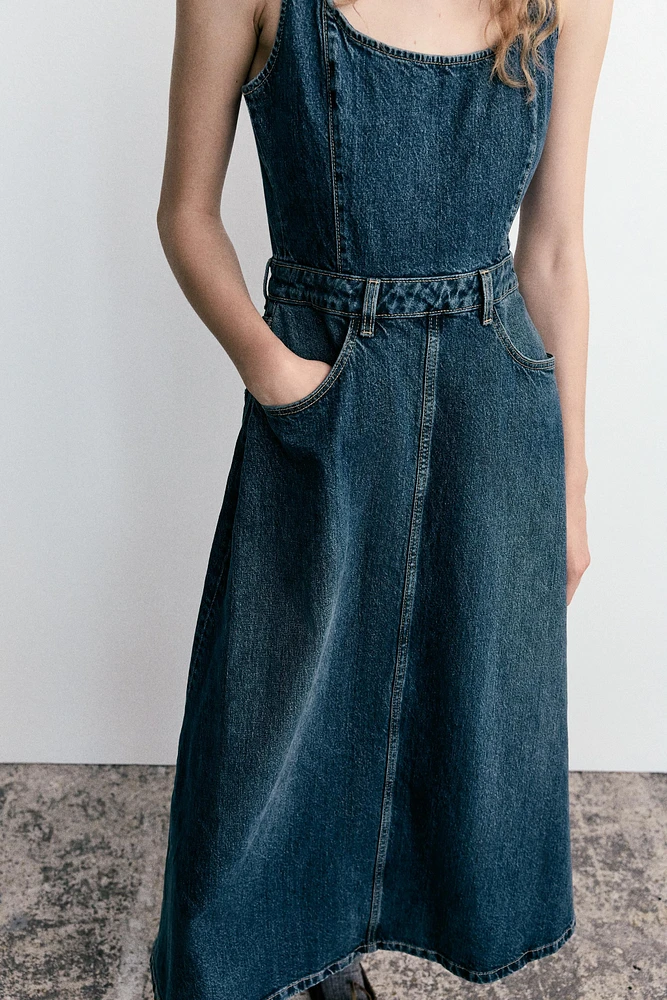 DENIM TRF DRESS