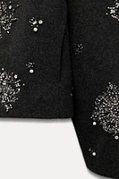 SEQUIN EMBROIDERY JACKET ZW COLLECTION